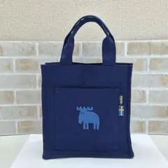 moz 帆布ランチバッグ　ブルー