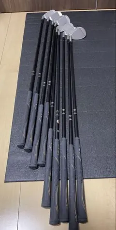 MITSUSHIBA アイアンセット ステンレススチール 黒グリップ　9本セット