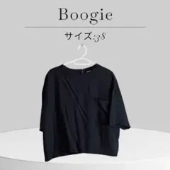 美品Boogie ネイビー ブラウス 短丈　ゆったり　夏　涼しい