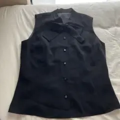 ミチココシノ　ロンドン　ボータイブラウス　黒