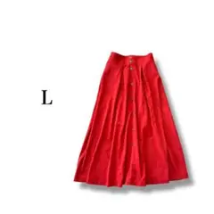 タックフレアスカート 【L】 ロング きれいめ