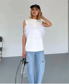 CHERI チュールタンクトップ　新品未使用タグ付き