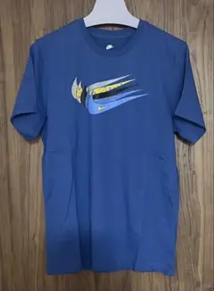 Nike スウッシュデザインTシャツ Lサイズ　ブルー　廃盤