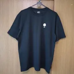 新品 未使用 胸元 プリント 夏 半袖 Tシャツ メンズ 黒 ＬＬ