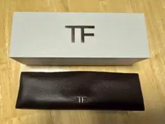 TF レザー ペンケース ダークブラウン(ノベルティ)