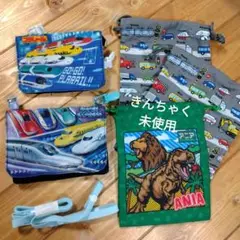 プラレール 新幹線 移動ポケット　きんちゃく