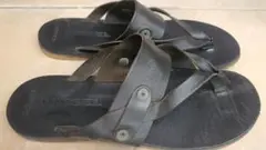 Diesel ブラック レザー サンダル