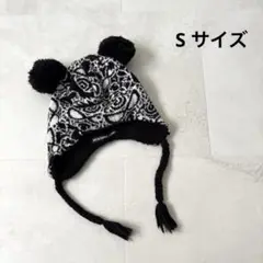 ヒスミニ ポンポン付き ニット帽 Sサイズ