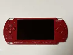 【バッテリーなし】 PSP-3000 ラディアントレッド ＋ 純正ACアダプタ