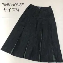 PINKHOUSE ピンクハウス デニム プリーツ スカート ロングスカート
