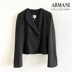 アルマーニコレツィオーニ ARMANI ジャケット 黒 イタリア メゾン 42