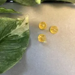 黄水晶　シトリン　12mm 3個