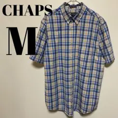 チャップス　CHAPS　半袖　BD チェックシャツ　M