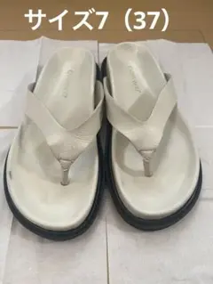caminando レザートングサンダル　37