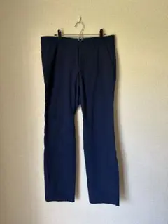 adidas ネイビー ストレートパンツ Lサイズ