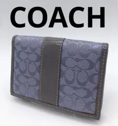 COACH ブランド パープル パスケース 定期入れ お洒落 レディース