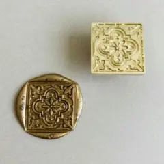 タイル柄C シーリングスタンプ ヘッドのみ 22×22ｍｍ