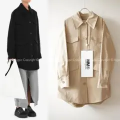 【定価10.1万】MM6 オーバーサイズ キャバン コート ジャケット トレンチ