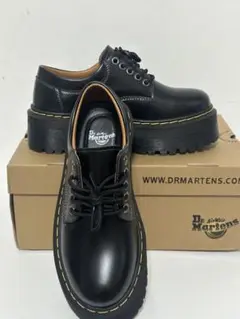 Dr. Martens ブラック 厚底ローファー 24cm