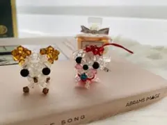 スワロフスキー犬2個セット