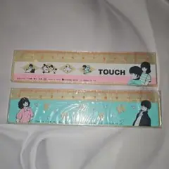 超激レア 当時物 新品 未開封 あだち充 タッチ 定規 ものさし 2本セット