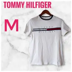 TOMMY HILFIGERトミーヒルフィガー　ロゴＴシャツ　M　ホワイト