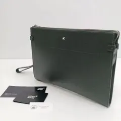 ✨未使用級✨モンブラン クラッチバック ストラップ付き グリーン