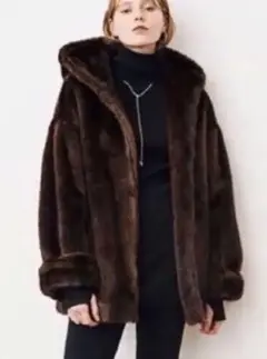 美品 CLANE ファーコート