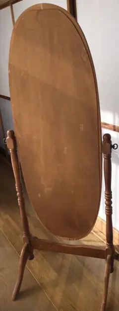ラスト値下げ　オーバルスタンドミラー