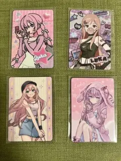 初音ミク　ウエハースコレクトボックス　巡音ルカ4枚コンプリートセット