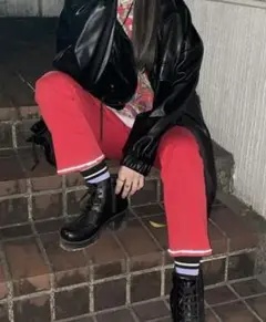 xgirl フレアパンツ 赤 y2k