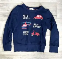 Knitplanner 車両モチーフ トレーナー 110cm ベビーキッズ