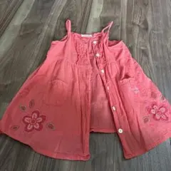 tinkerbell 刺繍入りノースリーブシャツ 100