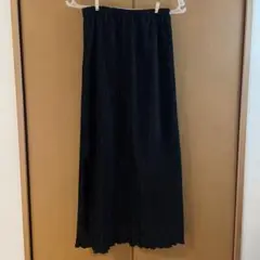 美品　黒　ロングスカート　プリーツ