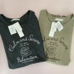 しまむら　フレンチスリーブTシャツ2枚セット【新品未使用】