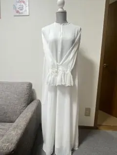 Abaya hajj/umroh and French Khimar white