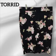 TORRID 花柄タイトスカート 00サイズ