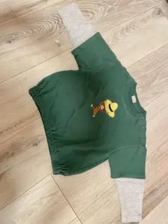【petit main】 おさるのジョージ　重ね着風　トレーナー　サイズ90