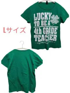 レア✨海外古着☆TシャツグリーンLsize☆一点物♡♡