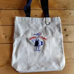 みんなのテンホウ 刺繍トートバッグ ラーメン 餃子 てんつるくん 鶴