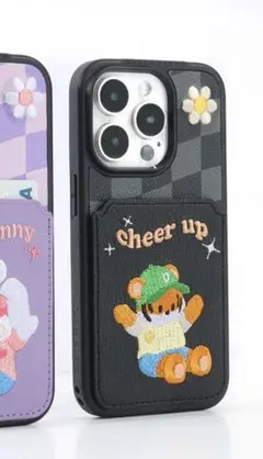 Design skin iPhone12 ケース　韓国　刺繍