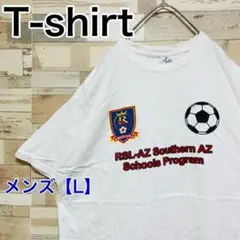 YE45【US輸入】YAZBEK　Tシャツ【メンズL】ホワイト　ARIZONA