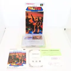 【スーパーファミコン】ソフト MILITIA ミリティア 説明書/ハガキ/元箱有