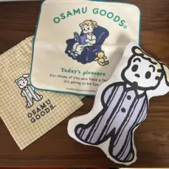OSAMU GOODS オサムグッズ ジルセット 巾着、ハンカチ、ミニクッション