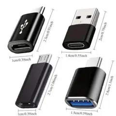 USBからUSB-Cアダプターセット 4デュアルオーシャメントコンバーター　A