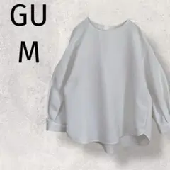 GU◆ジーユー/七分丈トップス/ブラウス/オフィスカジュアル/M/1873