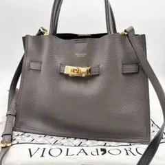美品✨ ヴィオラドーロ VIOLAd'ORO ショルダーバッグ　Wフェイス