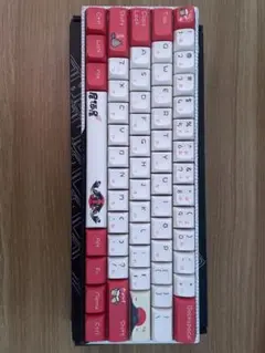 XVXコンパクトゲーミングキーボードus配置 和風デザイン　黄色軸