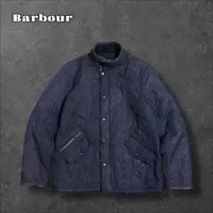 Barbourバブアーパウエルキルティングジャケット刺繍ロゴ 3ワラントネイビー