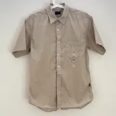 BACK NUMBER 半袖シャツ ベージュ SMALL